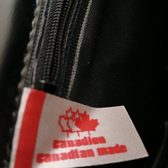 Vintage Black Velvet Evening Bag Handle Strap Made in Canada Purse - Picture 5 of 11